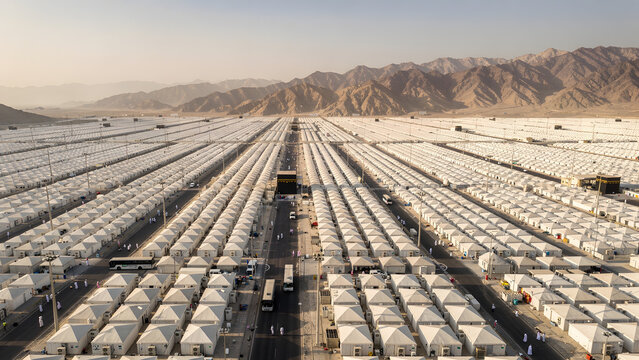 Mina Tent City During Hajj Season
