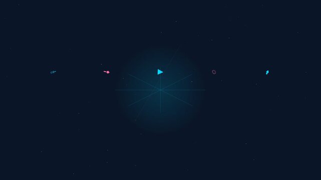 Minimalist Celestial Star Chart Navigation Background
