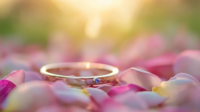 Gigapixel Standard v2 6x Engagement Ring on Rose Petals