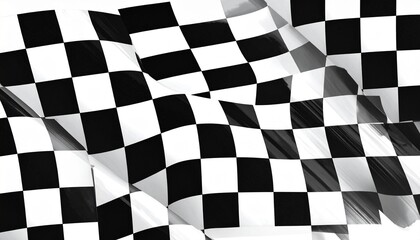 Obraz premium Overlapping Checkered Racing Flags