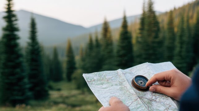 Map Reading to Plan Route in Wilderness Adventure Travel