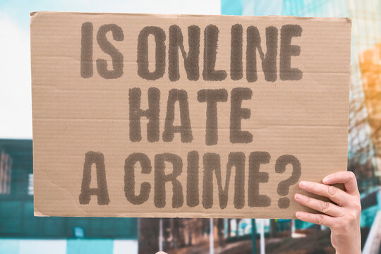 "Is Online Hate A Crime?" research examines online hate measurably meeting adult criminal legal offense thresholds. ONLINE. REAL. LIFE. MODERN. HUMAN.