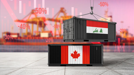 Trade in the Balance: A striking visual representation of international trade dynamics, with shipping containers adorned with flags, highlighting economic interplay and challenges. © bao