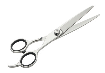 Fototapeta premium professional scissors with black handles on transparent background high quality detailed modern