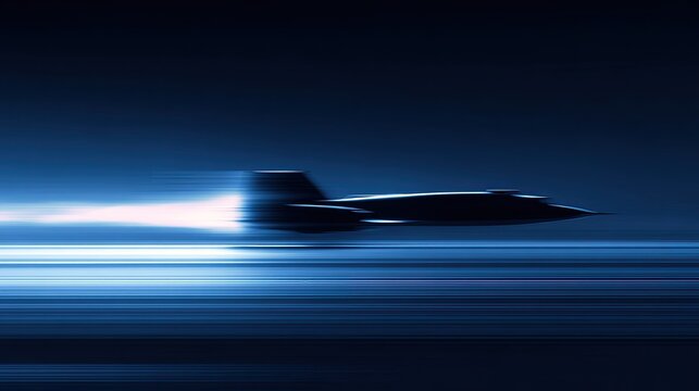 Fastest Jet Aircraft SR-71 Blackbird Flying at Supersonic Speed.