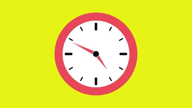 30 minute fast clock time watch countdown and motion design video