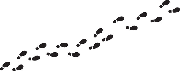 Set of human footprints © PrimeVisuals