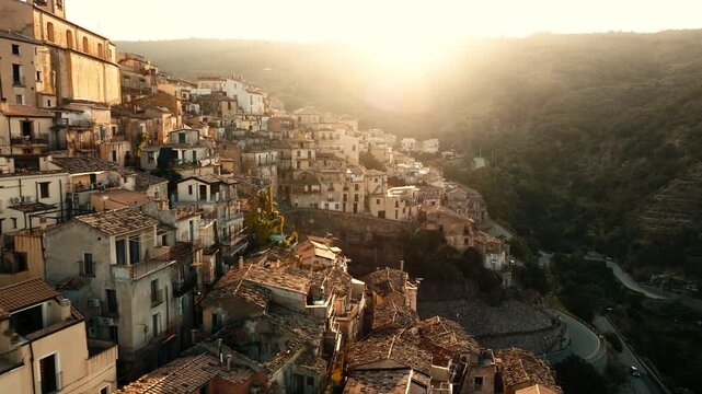 Badolato historic architecture in Calabria