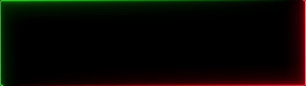 Rectangle frame icon animation. Glowing neon bordar frame display box round shape retro screen photo frame rotation seamless footage line.