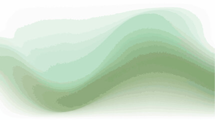 Obraz premium Abstract green wavy gradient vector background with subtle watercolor effect and natural grain texture for modern design projects