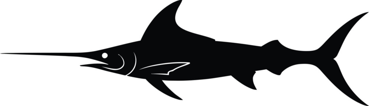 Swordfish Ocean Predator Silhouette