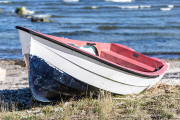 fishing boat on the beach © annaia