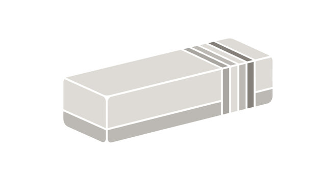 Minimalist illustration of a rectangular object, possibly a nail buffer, cleansing bar, or a compact beauty item, for personal care.