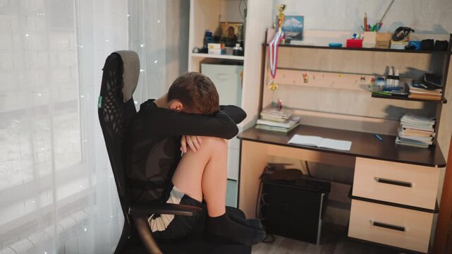 Teen seeks tranquil solitude always. Young boy discovers peace within silence and quiet. Youth enjoy solitary serenity while exploring personal peace and silent reflection in calm spaces