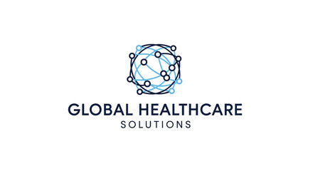 Fototapeta premium Global Healthcare Solutions logo design.