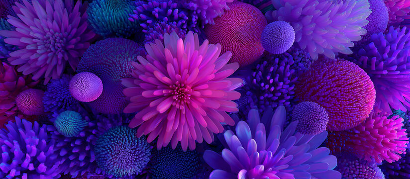 purple aster flowers