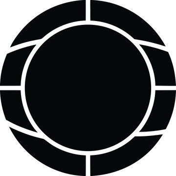 Data Encryption Icon silhouette vector art illustration and minimal black and white design