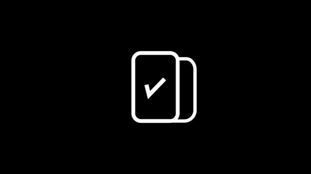 Copy icon animation - Essential basic icon motion design
