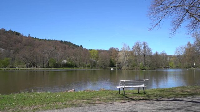 Kurpark, Bad Koenig, Bad K&ouml;nig, Odenwald, Hessen, Deutschland 