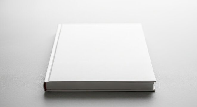 Blank book cover mockup realistic presentation for book design and publishing