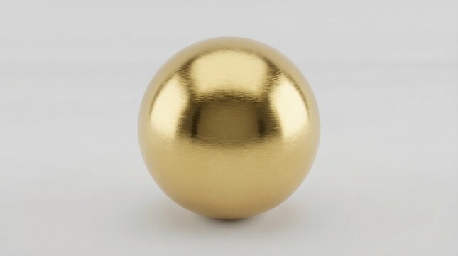 Large gold egg shaped object on white background
