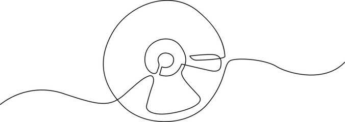 Minimalist snail with wavy antenna and body illustration Vector © Servo Graphics