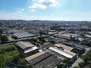 Obraz premium Imagens Aereas de Cidade Industrial Contagem Praça Central Cemig 