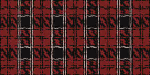 Obraz premium Red Black And White Checkered Plaid Pattern Design