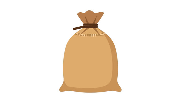 Simple Illustration of a Bargain Bag with a Classic Drawstring Design for Storage and Carrying