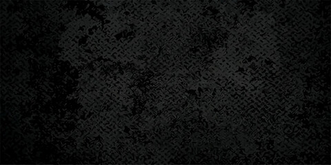Fototapeta premium Dark black leather texture with a rough macro pattern and vintage fabric surface design for a textile material backdrop