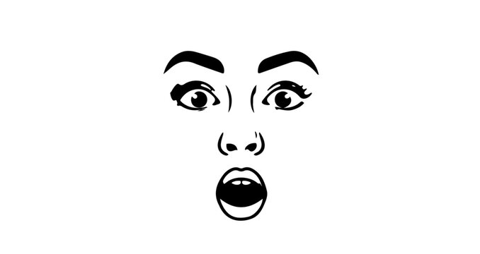 Surprised face