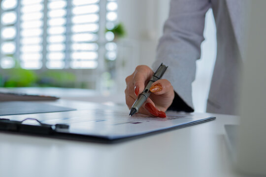 Confident female executive representing productivity and leadership