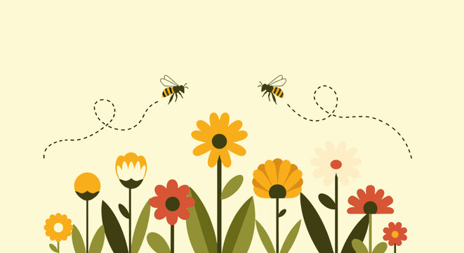 A cheerful illustration conveying progress and vibrant energy. Suitable for marketing materials, website designs, or social media posts needing a posi