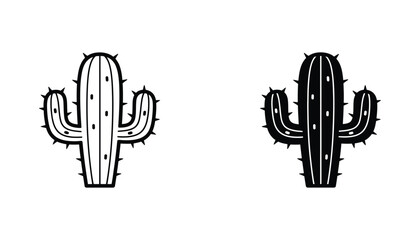 Cute cartoon cactus icon for desert and nature design projects © Creative Assets