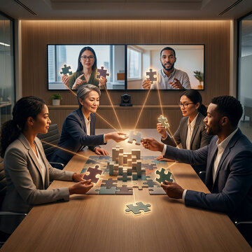 Videollamada de equipo de trabajo