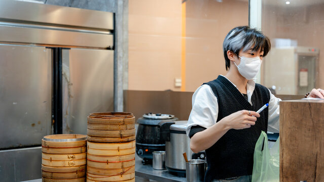 Cozy scene inside a Taiwanese restaurant kitchen