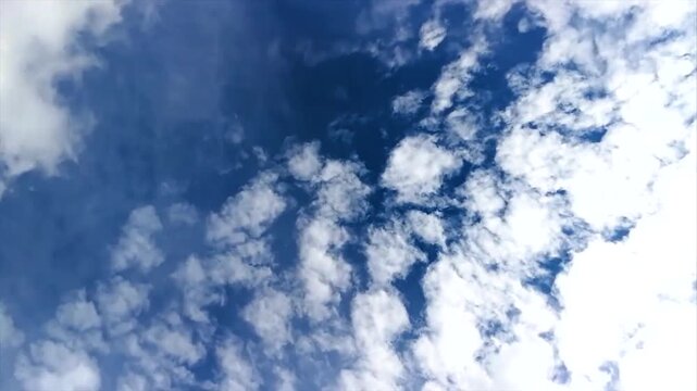 Gren field and sky view video