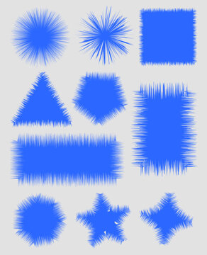 Rough Edge Ink Dry Brush Stamp Strokes Set - 10 Grunge Paint & Edge Stamp Brushes for Photoshop & Procreate Stamp Pack
