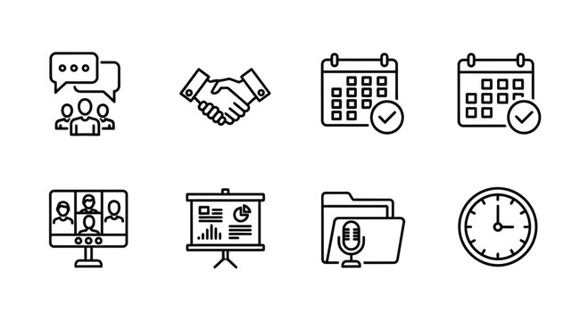 Web browser icons collection vector set Vector