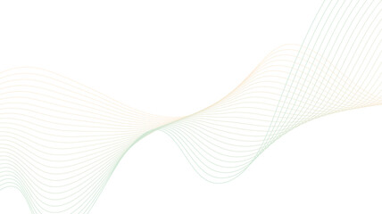 Fototapeta premium Minimalist Abstract Wavy Lines Vector Background on White