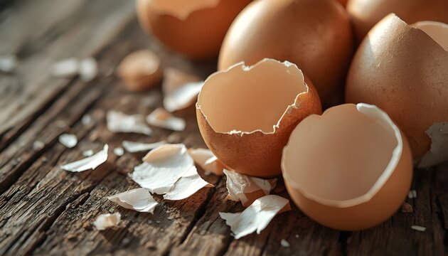 broken egg shell