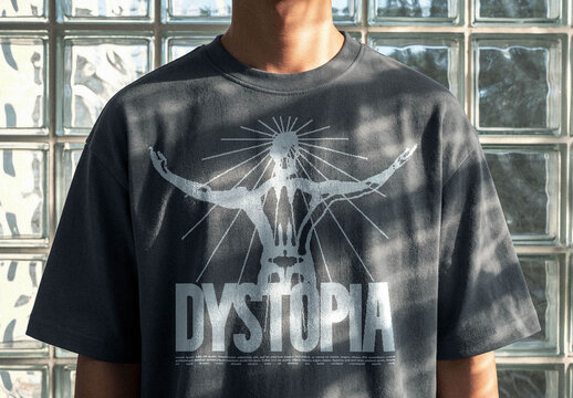 T-Shirt Mockup &ndash; Glass Block Apparel Presentation (PSD)