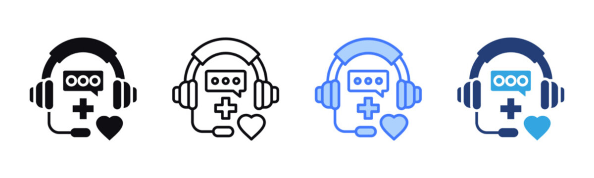 Helpdesk icon sheet multiple style collection