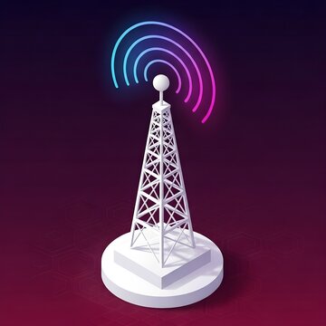 Wireless network communication tower modern connectivity and data transmission infrastructure