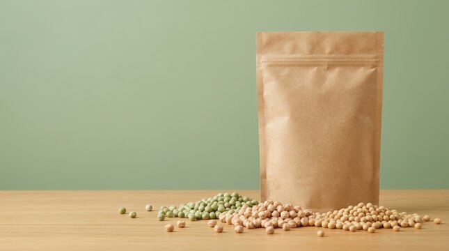 Premium Arrangement of Peas, Chickpeas, Soybeans and Plain Pouch