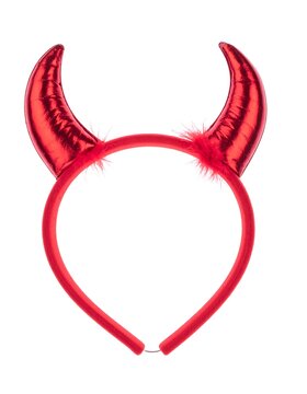 Red devil horns headband (1)