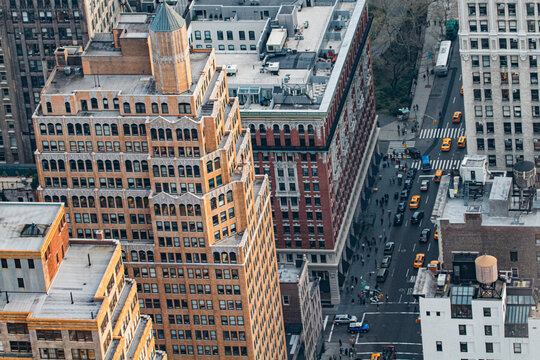 View from the Empire State Building in New York City 