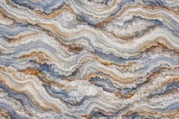 Fototapeta premium Agate Texture Seamless Pattern. Close-up agate stone banded surface detail. Natural mineral layer pattern design. Realistic agate texture background. Detailed stone macro close-up. Abstract geological