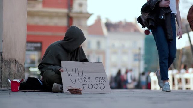 Street Life Actively Seeking Help and Surviving the Harsh Conditions on the Streets