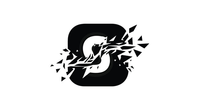 black letter S graffiti style logo